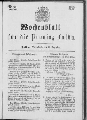 Nr. 50, Ausgabe vom 15. Dezember 1860