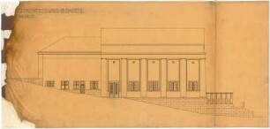 Billing, Hermann; Baden-Baden; Kunsthalle - Seitenfassade (Ansicht)