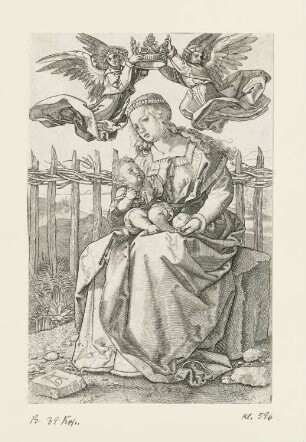 Maria von zwei Engeln gekrönt