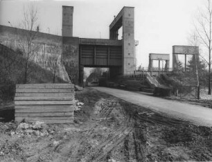 Schiffshebewerk Rothensee/Mittellandkanal während der Generalreparatur