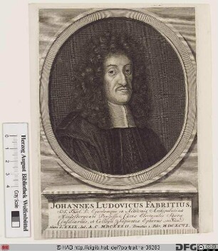 Bildnis Johann Ludwig Fabricius (Fabritius)