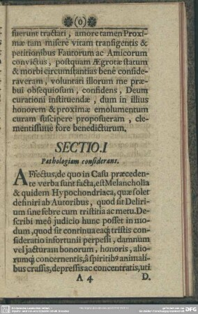 Sectio I. Pathologiam considerans