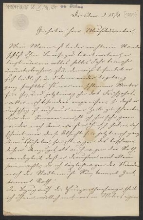 Brief an Friedrich Wilhelm Jähns : 15.04.1870