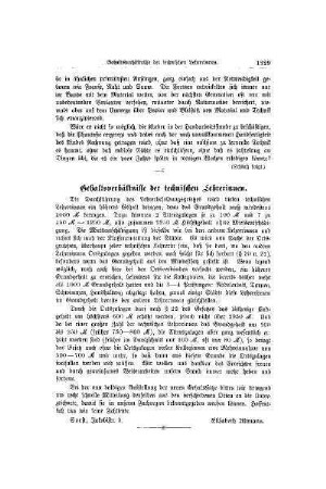 Gehaltsverhältnisse der technischen Lehrerinnen