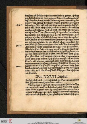 Das XXVII Capitel