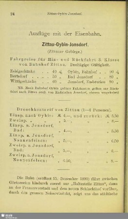 Ausflüge mit der Eisenbahn