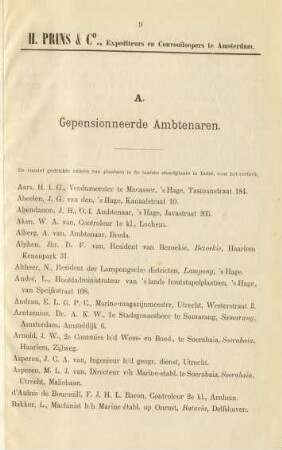 A. Gepensionneerde ambtenaren