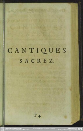 Cantiques Sacrez