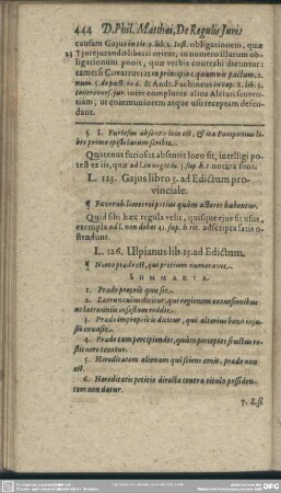 L. 125. Gaius libro 5. ad Edictum provinciale