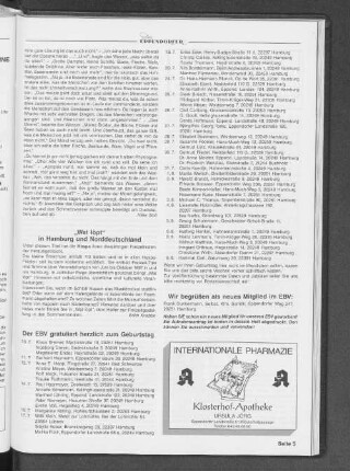 Wir begrüßen als neues Mitglied im EBV: