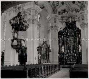 Steinhausen, Wallfahrtskirche Unserer Lieben Frau und Pfarrkirche St. Peter und Paul, Inneres, Gesamtansicht