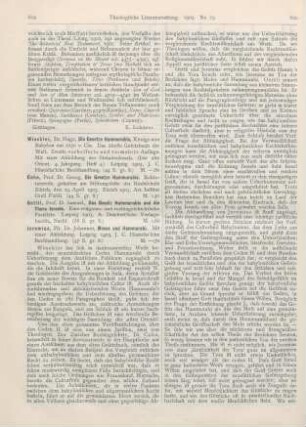 619-621 [Rezension] Jeremias, Johannes, Moses und Hammurabi