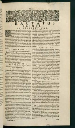 1-45, Tractatus Primus. De Restitutione.