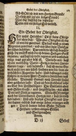 II. [Gebet vor allerhand Stands-Personen.]