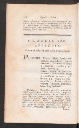 Classis XXV. Appendix.