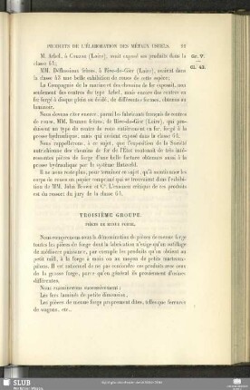 Troisième Groupe. Pièces De Menue Forge