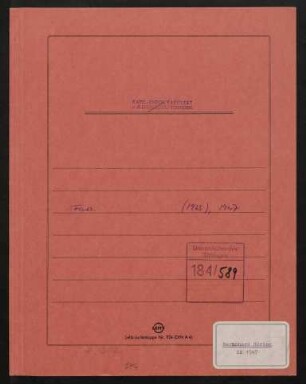 Promotionsverfahren von Bernhard Häring (1912-1998)