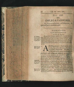 Tit. XIV. De Obligationibus.