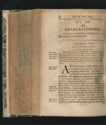 Tit. XIV. De Obligationibus.