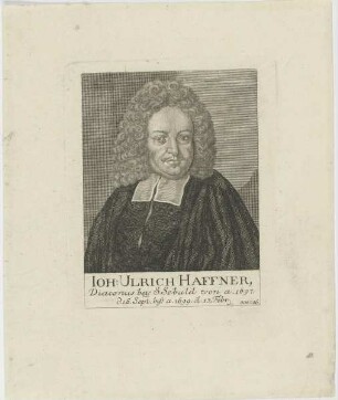 Bildnis des Ioh. Ulrich Haffner