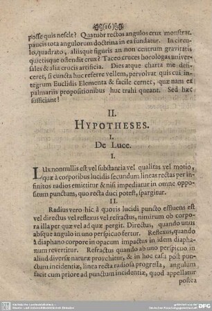 II. HYPOTHESES.