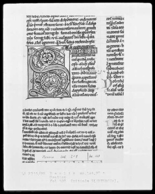 Gratian — Initiale S(entencia), Folio 107recto