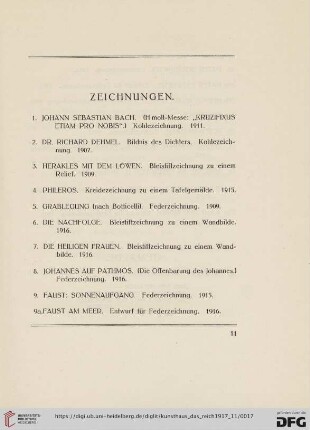 Zeichnungen (Nr.1-15a)