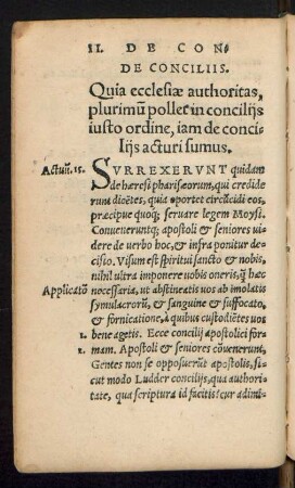 II. De Conciliis.