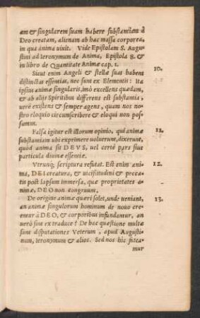 10. Sicut enim Angeli et stellae suas habent distinctas essentias ...