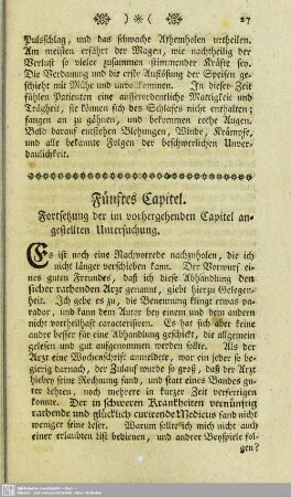 Fünftes Kapitel. Fortsetzung der im vorhergehenden Kapitel angestellten Untersuchung.
