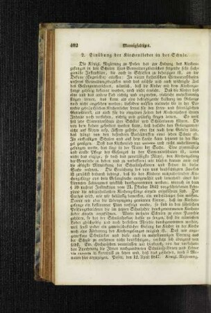 Einübung der Kirchenlieder in der Schule