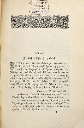 Zwei Menschenalter kurhessischer Geschichte, nach d. Erinnergn u. Aufzeichngn d. Generalmajors Gerland u.a. Quellen dargest. v. Otto Gerland