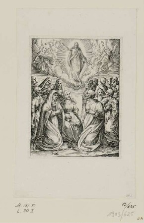 Christi Himmelfahrt, Blatt 14 der Folge "Gemälde von Rom"