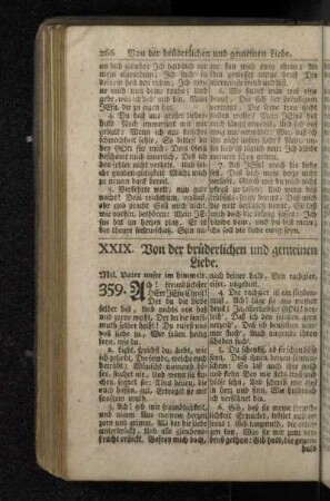 XXIX. Von der brüderlichen und gemeinen Liebe.