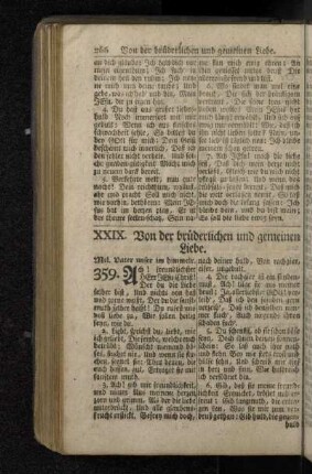 XXIX. Von der brüderlichen und gemeinen Liebe.