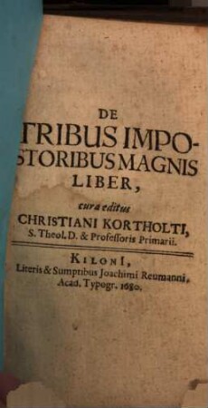 De Tribus Impostoribus Magnis Liber