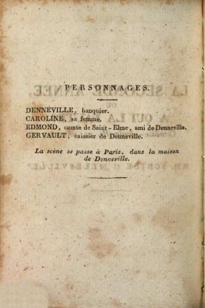 La seconde année, ou à qui la faute? : comédie-vaudeville en un acte