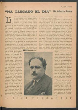 "Ha llegado el día" de Alberto Insúa