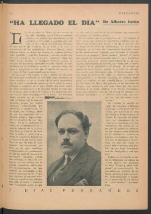"Ha llegado el día" de Alberto Insúa