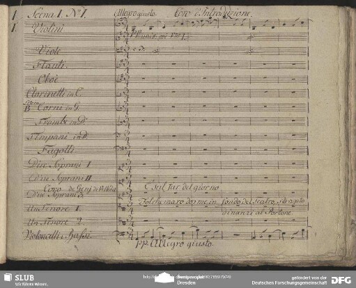 No. 1 Coro d'Introduzione: "Ecco già balba fulgida"