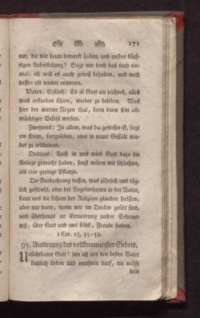 93. Auslegung des vollkommensten Gebetes.