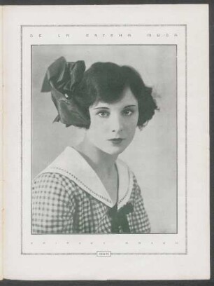 De la escena muda : [Fotografía de] Shirley Mason