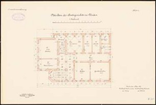 Amtsgericht, Verden: Grundriss 1. Obergeschoss 1:100