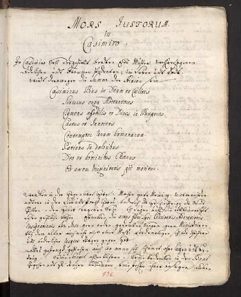 Mors Iustorum in Casimiro.
