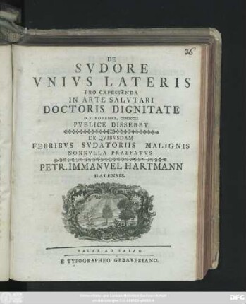 De Svdore Vnivs Lateris