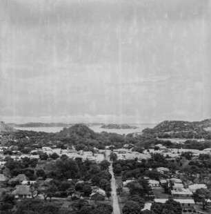 Stadtbild : Blick auf die Dächer der Häuser von Mwanza