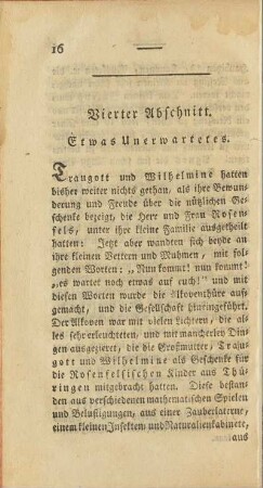Vierter Abschnitt. Etwas Unerwartetes