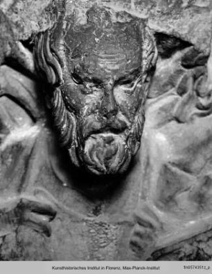 Kapitell mit Köpfen der vier Evangelisten