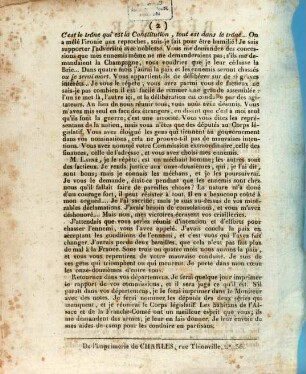 Réponse Faite, Le Ier. Janvier, 1814, Par Napoléon, Au Rapport De La Commission Extraordinaire Du Corps Législatif, En date du 28 décembre 1813