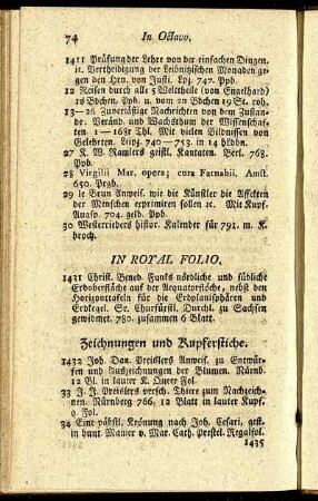 In Royal Folio. - In Octavo.
